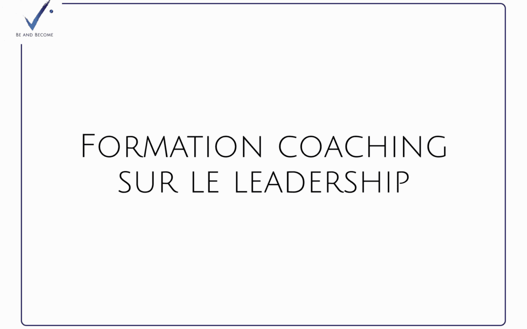 Formation coaching sur le leadership