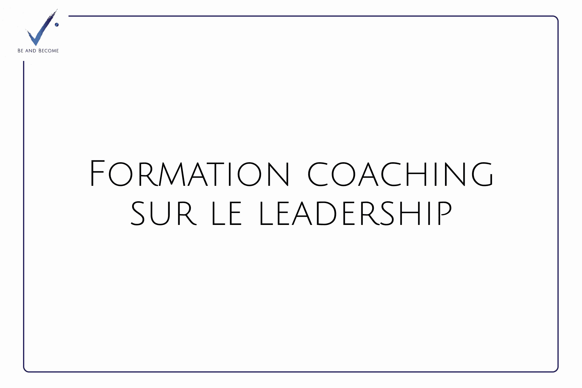 Formation coaching sur le leadership